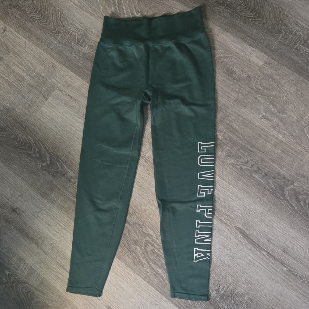 PINK Victoria's Secret Forest Green Leggings